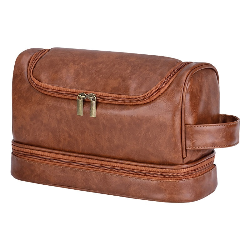 Leather Toiletry Bag| Cosmatic Grooming Organizer