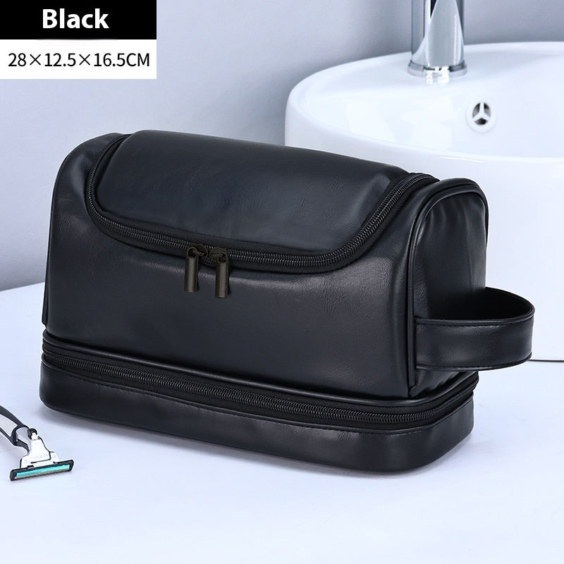 Leather Toiletry Bag| Cosmatic Grooming Organizer