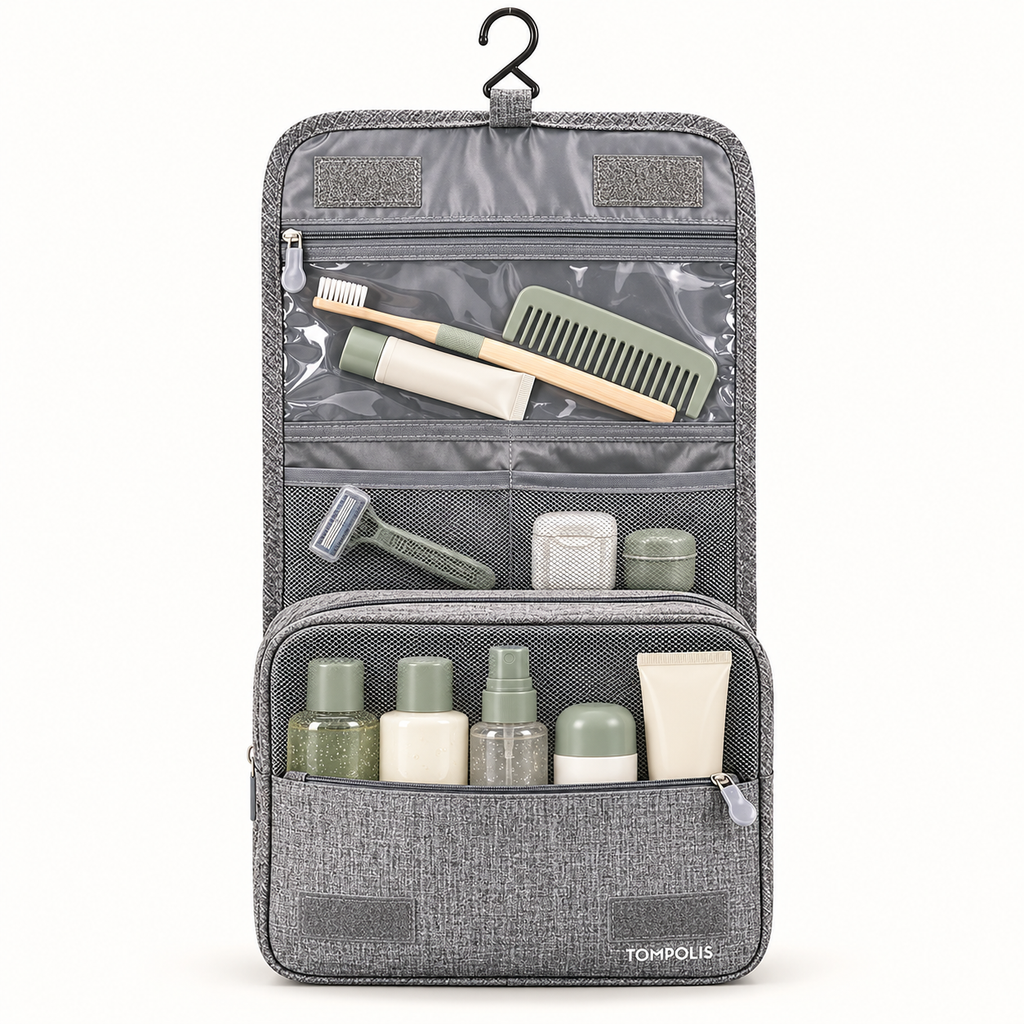 TOMPOLIS Hanging Travel Toiletry Bag